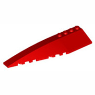 Lego kostka (kostička) 12x3 klín levý zkosený, červená (4177392, 4530735, 4651357)
